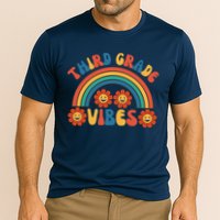 Third Grade Vibes Retro Groovy Third First Day Of School Performance Shirt