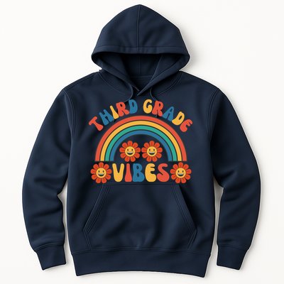 Third Grade Vibes Retro Groovy Third First Day Of School Hoodie