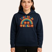 Third Grade Vibes Retro Groovy Third First Day Of School Hoodie