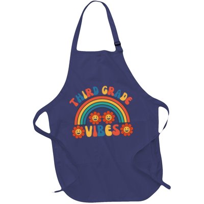 Third Grade Vibes Retro Groovy Third First Day Of School Apron