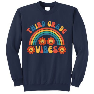 Third Grade Vibes Retro Groovy Third First Day Of School Sweatshirt