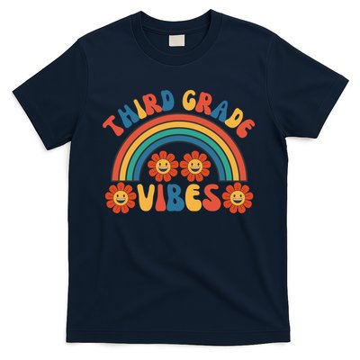 Third Grade Vibes Retro Groovy Third First Day Of School T-Shirt