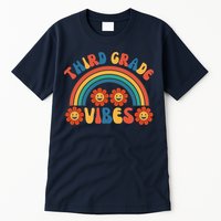 Third Grade Vibes Retro Groovy Third First Day Of School Tall T-Shirt