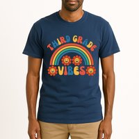 Third Grade Vibes Retro Groovy Third First Day Of School Tall T-Shirt