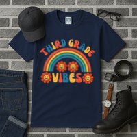 Third Grade Vibes Retro Groovy Third First Day Of School Tall T-Shirt
