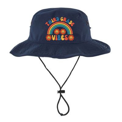 Third Grade Vibes Retro Groovy Third First Day Of School Bucket Hat