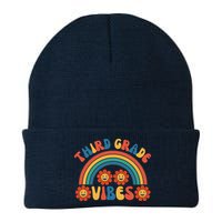 Third Grade Vibes Retro Groovy Third First Day Of School Beanie