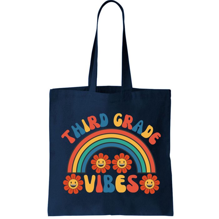 Third Grade Vibes Retro Groovy Third First Day Of School Bag