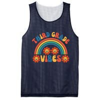 Third Grade Vibes Retro Groovy Third First Day Of School Mesh Reversible Basketball Jersey Tank