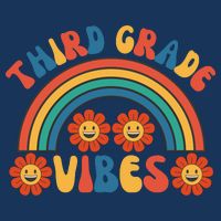 Third Grade Vibes Retro Groovy Third First Day Of School Poster