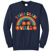 Third Grade Vibes Retro Groovy Third First Day Of School Tall Sweatshirt