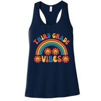 Third Grade Vibes Retro Groovy Third First Day Of School Womens Tank Top