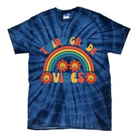 Third Grade Vibes Retro Groovy Third First Day Of School Tie-Dye T-Shirt