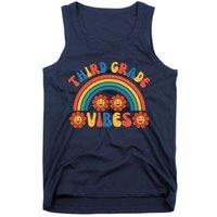 Third Grade Vibes Retro Groovy Third First Day Of School Tank Top