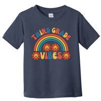 Third Grade Vibes Retro Groovy Third First Day Of School Toddler T-Shirt