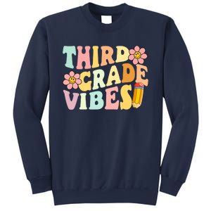 Third Grade Vibes 3rd Grade 1st Day Of School Teacher Sweatshirt