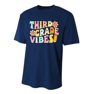 Third Grade Vibes 3rd Grade 1st Day Of School Teacher Performance Sprint T-Shirt