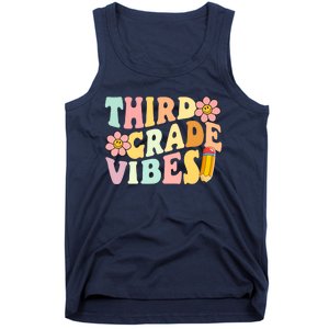 Third Grade Vibes 3rd Grade 1st Day Of School Teacher Tank Top