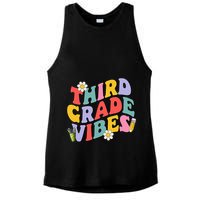 Third Grade Vibes Back To School 3rd Grade Team 1st Day Ladies PosiCharge Tri-Blend Wicking Tank