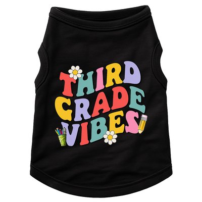 Third Grade Vibes Back To School 3rd Grade Team 1st Day Doggie Tank