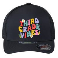 Third Grade Vibes Back To School 3rd Grade Team 1st Day Flexfit Unipanel Trucker Cap