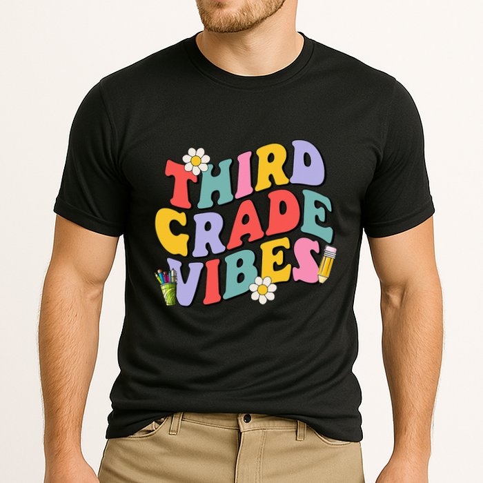 Third Grade Vibes Back To School 3rd Grade Team 1st Day Performance Shirt