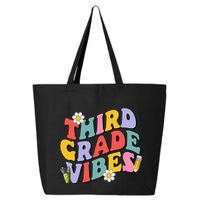 Third Grade Vibes Back To School 3rd Grade Team 1st Day 25L Jumbo Tote