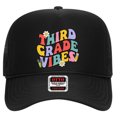 Third Grade Vibes Back To School 3rd Grade Team 1st Day Trucker Hat