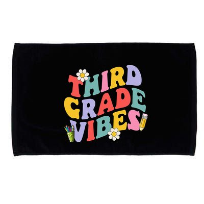 Third Grade Vibes Back To School 3rd Grade Team 1st Day Microfiber Hand Towel