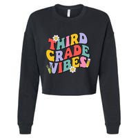 Third Grade Vibes Back To School 3rd Grade Team 1st Day Cropped Pullover Crew