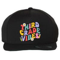 Third Grade Vibes Back To School 3rd Grade Team 1st Day Wool Snapback Cap