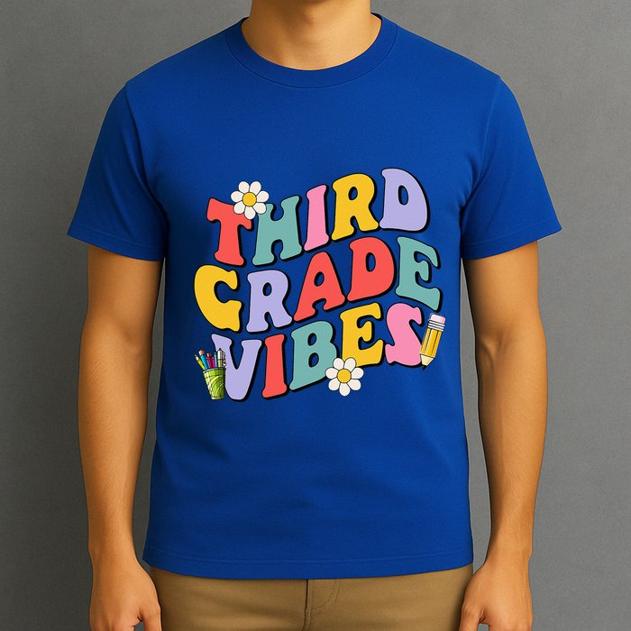 Third Grade Vibes Back To School 3rd Grade Team 1st Day T-Shirt
