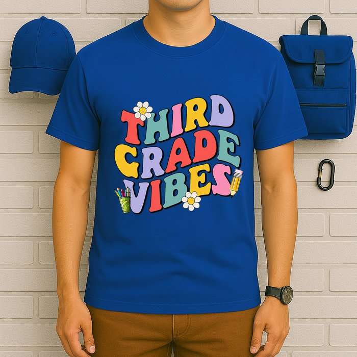 Third Grade Vibes Back To School 3rd Grade Team 1st Day T-Shirt