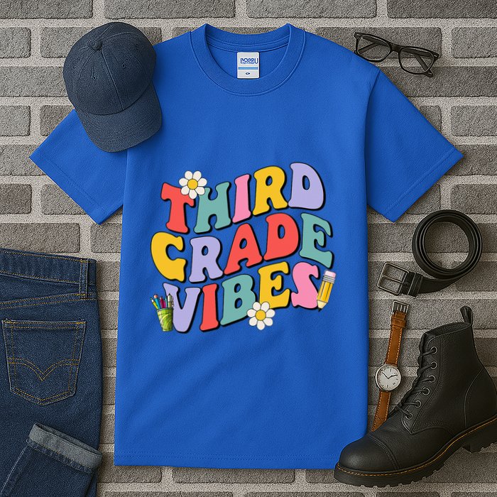 Third Grade Vibes Back To School 3rd Grade Team 1st Day Tall T-Shirt