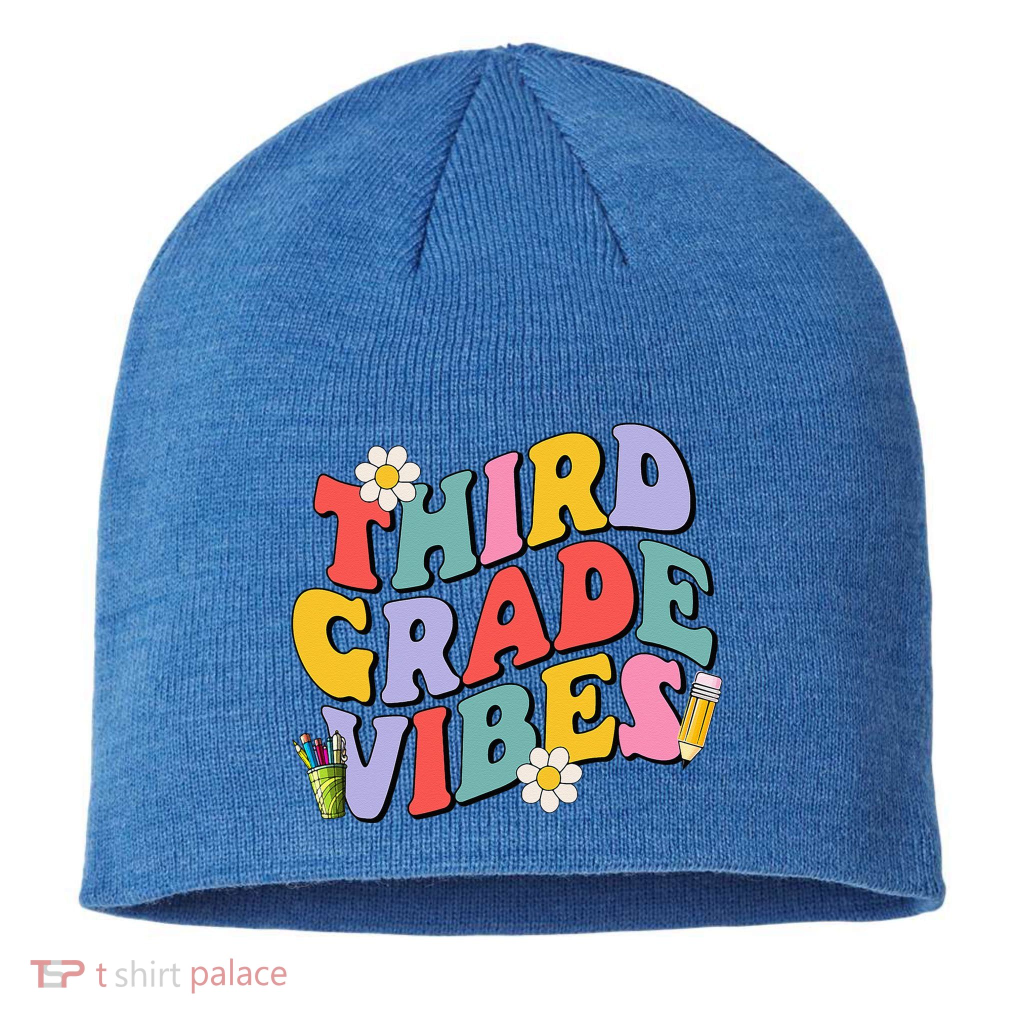 Third Grade Vibes Back To School 3rd Grade Team 1st Day Sustainable Beanie