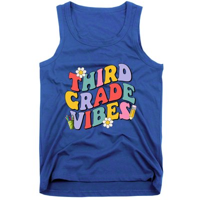 Third Grade Vibes Back To School 3rd Grade Team 1st Day Tank Top