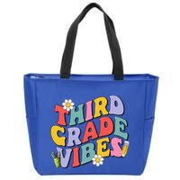 Third Grade Vibes Back To School 3rd Grade Team 1st Day Zip Tote Bag