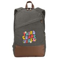 Third Grade Vibes Back To School 3rd Grade Team 1st Day Cotton Canvas Backpack