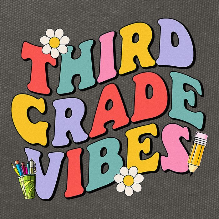 Third Grade Vibes Back To School 3rd Grade Team 1st Day Cotton Canvas Backpack