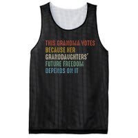 This Grandma Votes Because Her Granddaughters Future Freedom Mesh Reversible Basketball Jersey Tank