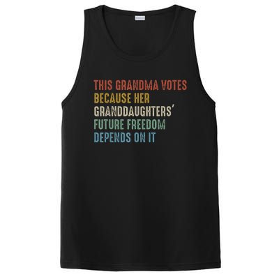 This Grandma Votes Because Her Granddaughters Future Freedom PosiCharge Competitor Tank