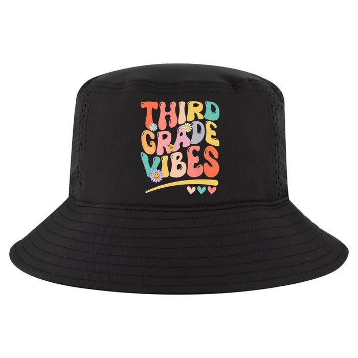 Third Grade Vibes Back To School 3rd Grade Teacher Cool Comfort Performance Bucket Hat
