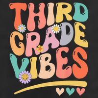 Third Grade Vibes Back To School 3rd Grade Teacher Cool Comfort Performance Bucket Hat