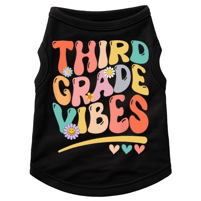 Third Grade Vibes Back To School 3rd Grade Teacher Doggie Tank