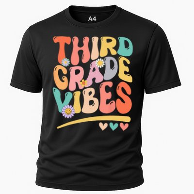 Third Grade Vibes Back To School 3rd Grade Teacher Performance Shirt