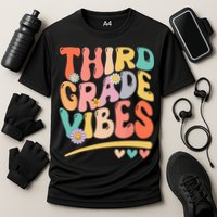 Third Grade Vibes Back To School 3rd Grade Teacher Performance Shirt