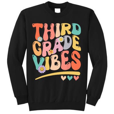 Third Grade Vibes Back To School 3rd Grade Teacher Sweatshirt