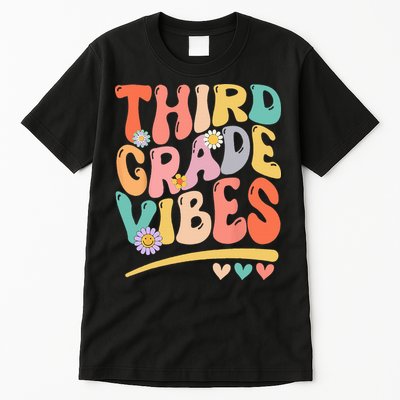 Third Grade Vibes Back To School 3rd Grade Teacher Tall T-Shirt
