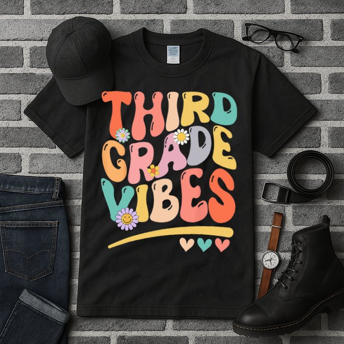 Third Grade Vibes Back To School 3rd Grade Teacher Tall T-Shirt