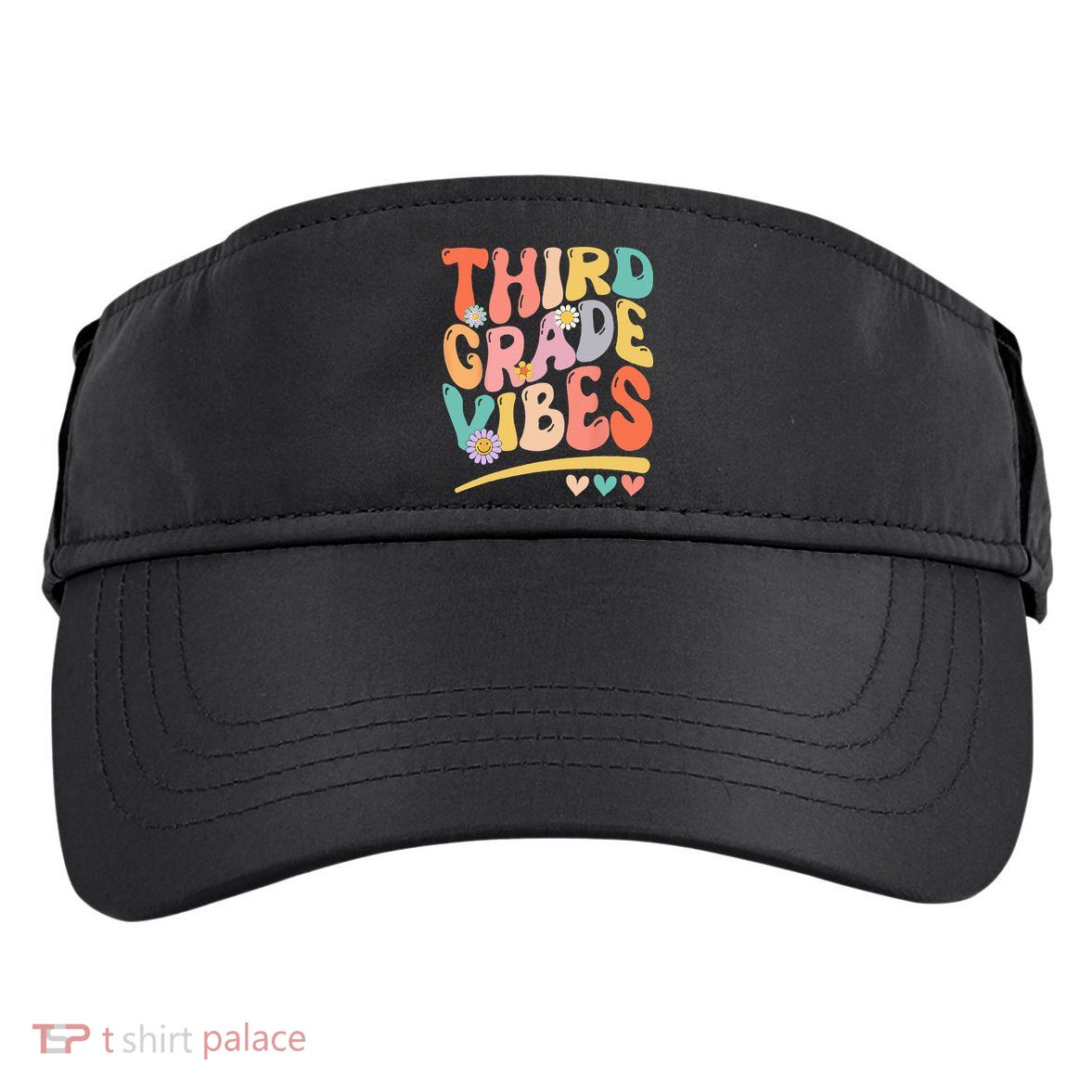 Third Grade Vibes Back To School 3rd Grade Teacher Adult Drive Performance Visor